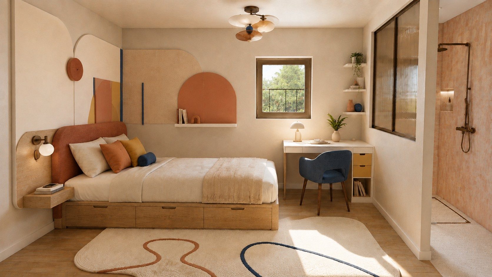 La chambre d'enfant et son décor mural — visuel d'intention